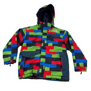 The North Face Authentic Boys Garcon S (7/8) Multi Color Winter Jacket Rare
